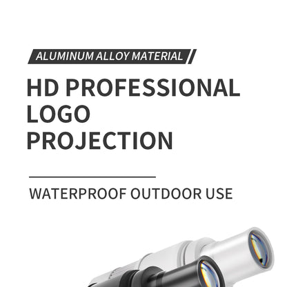 Custom Led HD Gobo Logo Projector Indoor Outdoor Ip67 Waterproof Rotating Advertising Image Projection Light For Floor Wedding