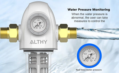 ALTHY PRE-AUTO2 Automatic Flushing Backwash Prefilter Spin Down Sediment Water Filter Central Whole House Purifier System