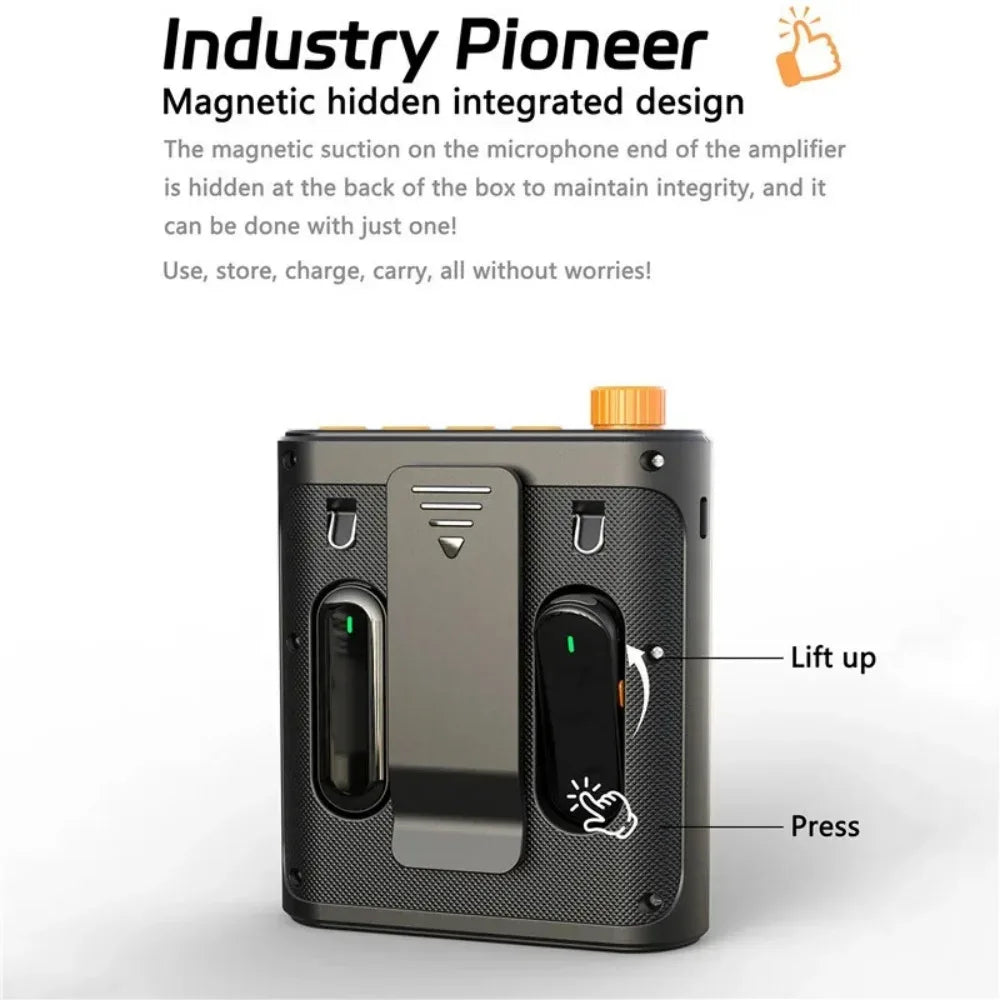 M29 Bluetooth Portable Voice Amplifier Mini Wireless Megaphone Speaker With Lavalier Microphone for Teachers Tour Guides Coaches