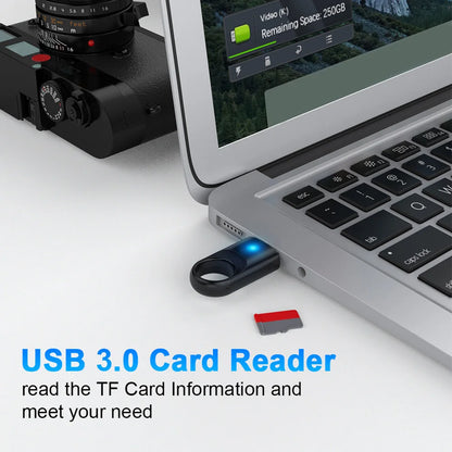 USB 3.0 Memory Card Reader Adapter High Speed Memory Card Reader USB 3.0 for TF SD PC Computer Laptop