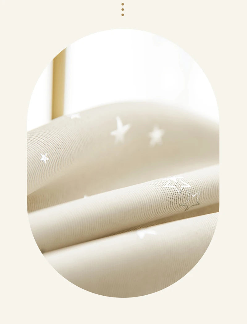 Home Children's Room Blackout Curtain Bedroom Soundproof Drapes Large Area Balcony Bay Window Curtains Modern Living Room Drape
