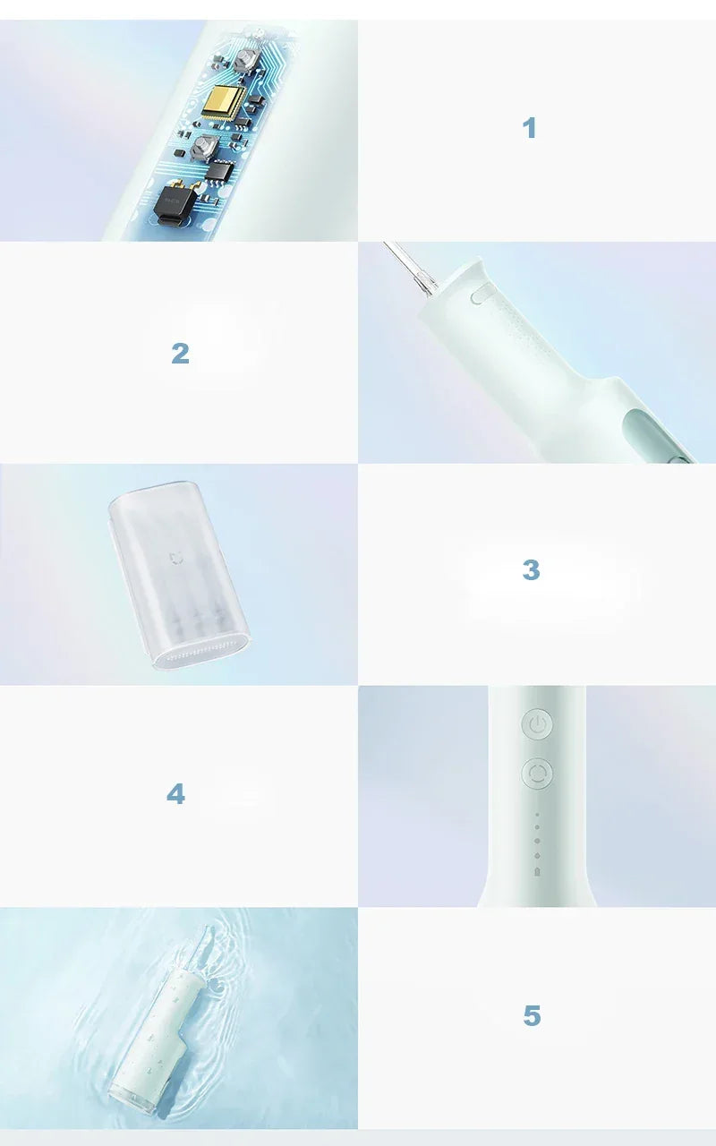 New MIJIA Portable Oral Irrigator F300 Dental Water Jet Water Flosser Teeth Whitening Bucal Tooth Cleaner Waterpulse MEO703