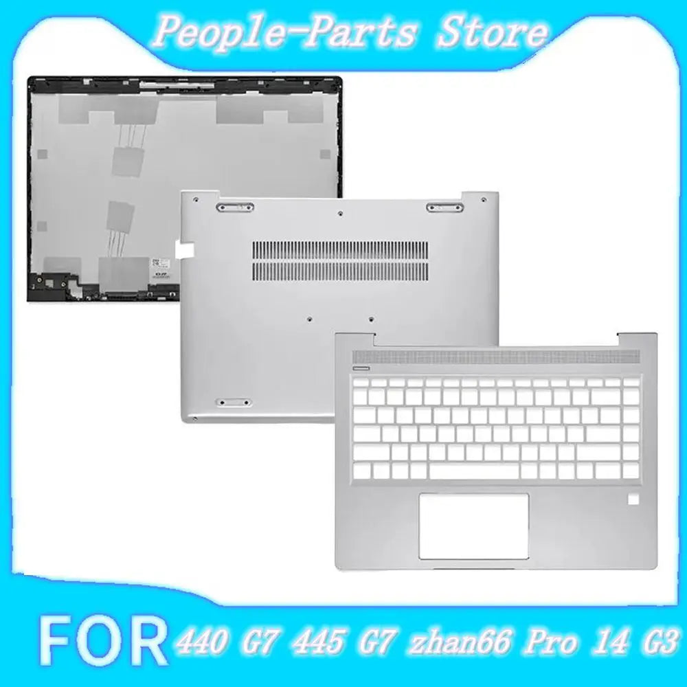 Replace Cover For ProBook 440 G7 445 G7 zhan66 Pro 14 G3 LCD Top Case/Back Cover/Front Bezel/Bottom Case/Hinges Silver