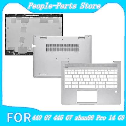 Replace Cover For ProBook 440 G7 445 G7 zhan66 Pro 14 G3 LCD Top Case/Back Cover/Front Bezel/Bottom Case/Hinges Silver