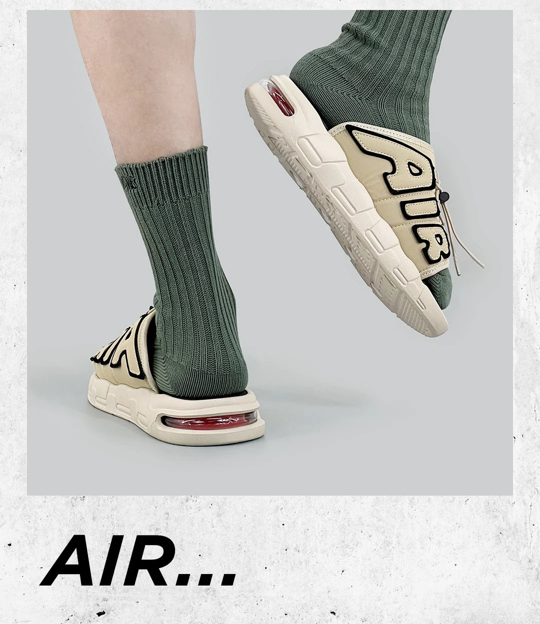 Air Cushion Slippers Summer Men Sandals Thick Sole Beach Slippers Flats Cloud Slides Sports Slippers Outdoor Man Sneaker Shoes