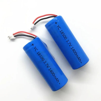 3.7V 18500 rechargeable lithium battery 1400mAh rechargeable battery flashlight strong lighting power tool battery