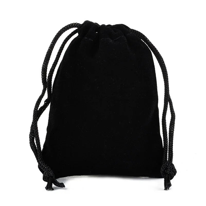 25 Pieces/Batch 15x20 10x15 13x18 9x12 7x9 5x7cm Velvet Drawstring Bag With Jewelry Bag Christmas Wedding Gift Red Velvet Bag