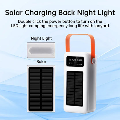 28 Solar 18650 Flat Head Battery Power Bank Welding Free Kit 22.5W Fast Charging Mobile Power Kit Easy Assembly