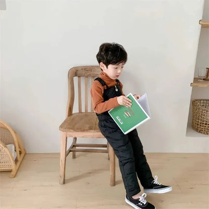 Children Thicken Warm Rompers Boys Girls Autumn Winter Down Pants Kids High Quality Down Trousers Baby Casual Cotton Trousers
