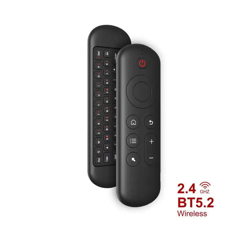 2.4GHz Wireless M5 Air Mouse BT 5.2 Mini Keyboard Backlit Remote Control IR Learning Remote Control for PC Android TV Box