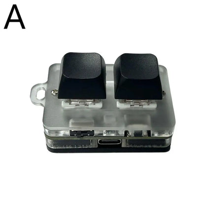 2.4G 2-key Customize Bluetooth Keyboard Knob With RGB Light Copy Paste Shortcut Key E-sports Game Mini Keyboard USB external