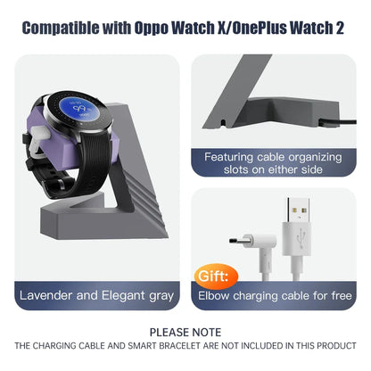 Watch Charging stand For OPPO WatchX/Oneplus Watch2 Smart Watch Dock Holder Charger Stand  With OPPO WatchX Cable