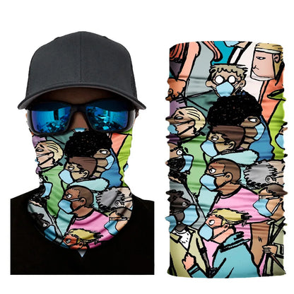 UV Protection Face Mask Neck Gaiter Windproof Scarf Sunscreen Breathable Bandana Balaclava for Sport Outdoor Running Motorcycle