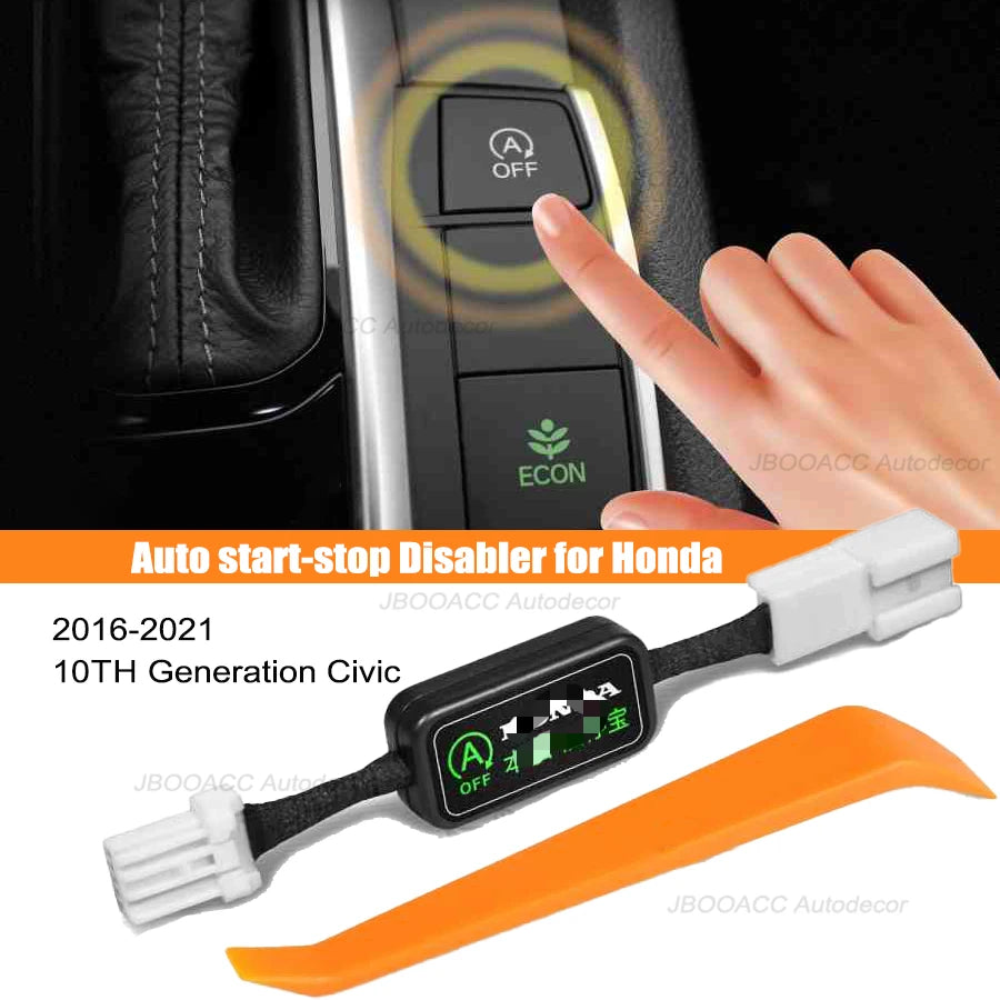 Auto Start Stop Off For Honda 10th Generation Accord Civic HRV URV CRV ZRV Inspire Breeze Crider Envix Auto Start-stop Disabler