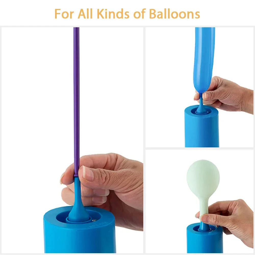 Balloon Pump Electric Air Pump Portable Balloon Inflators Machine with 2pcs Nozzles for Christmas Birthday Party Decoration
