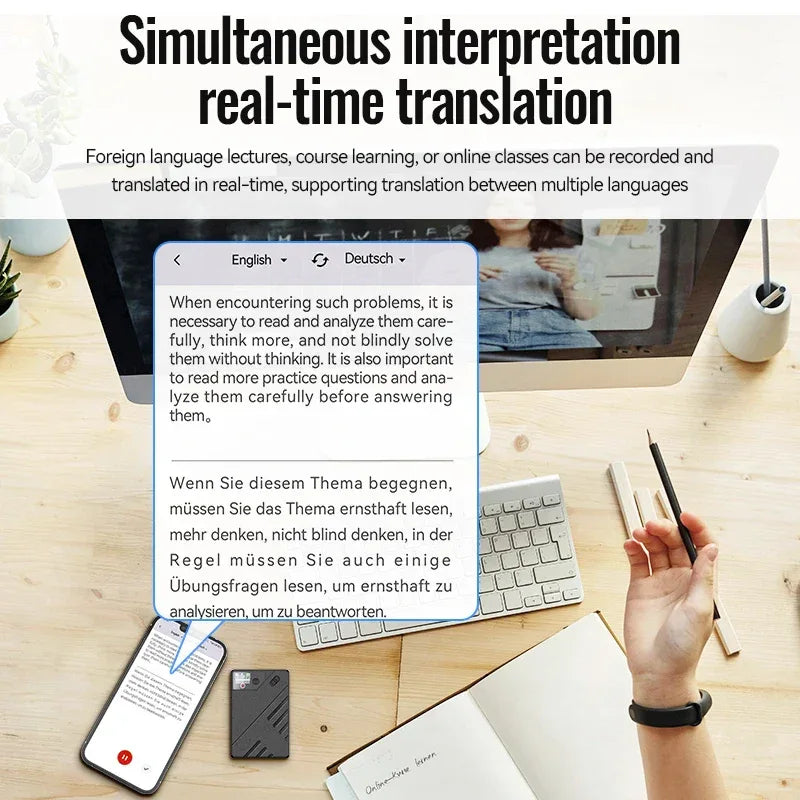 AI Voice Recorder GPT Intelligence APP Control Audio Mind Map Real Time Transcription/Summary/Translation Phone Calls Recording
