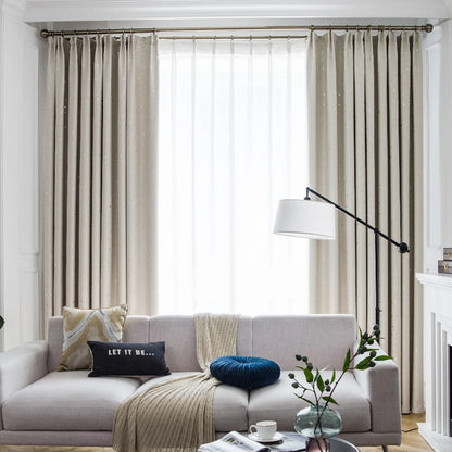 Home Children's Room Blackout Curtain Bedroom Soundproof Drapes Large Area Balcony Bay Window Curtains Modern Living Room Drape