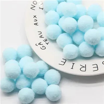 Mini Pompom Mixed Soft Round Pompones Balls Fluffy Pom Pom for Kids DIY Garment Handcraft Craft Supplies 8/10/15/20/25/30mm