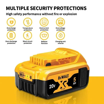30 100% Original DeWalt 20V/60V 2.0Ah-9.0Ah MAX Battery Power Tool Replacement For DCB184 DCB181 DCB182 DCB200 Battery