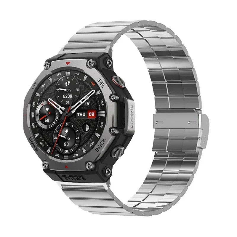 Metal Bracelet For Amazfit T REX 3 Stainless Steel Watchband For Amazfit T-Rex 3 Smart Watch Strap For amazfit t rex 3 Wristband