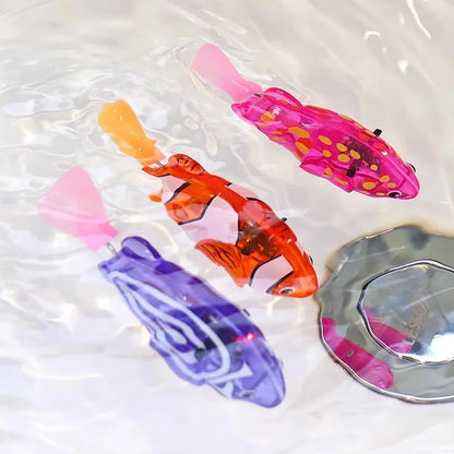 Electronic Pet Sensing Light Shower Interactive Swimming Water Fish Children's Toy Holiday Gift