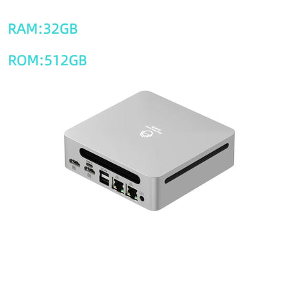 Genmachine AMD Ryzen 5 5500U Mini PC - 6C/12T Efficient Performance, 15W TDP, Radeon Graphics, 4K WiFi6, Diy Gaming Computer