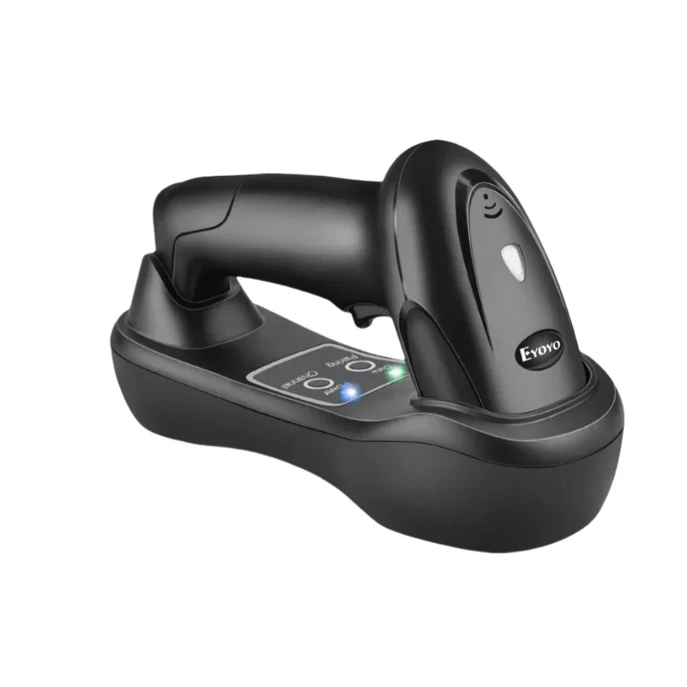 Eyoyo EY-6900D 1D Handheld Wireless Barcode Scanner Reader USB Cradle Receiver Charging Base Bar Code Scan Portable Scanning