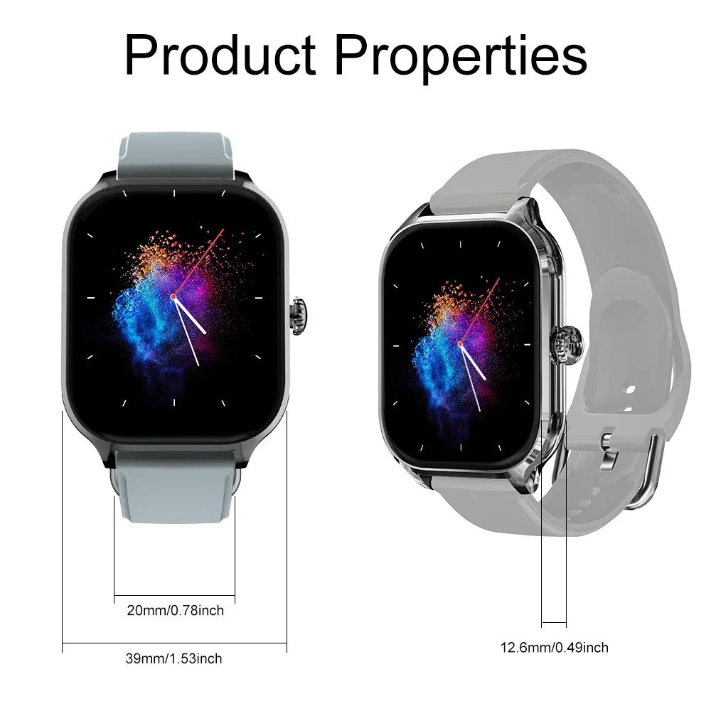 LAXASFIT 2025 New H9 Smartwatch Dial to Answer Calls Calorie Tracking Heart Rate Blood Oxygen Monitoring Bluetooth Smartwatch