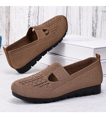 Women's Summer Shoes Breathable Flat with A Casual Women's Sneakers Comfortable Soft Sole Large Size 36-43 Cheap Shoes Clearance