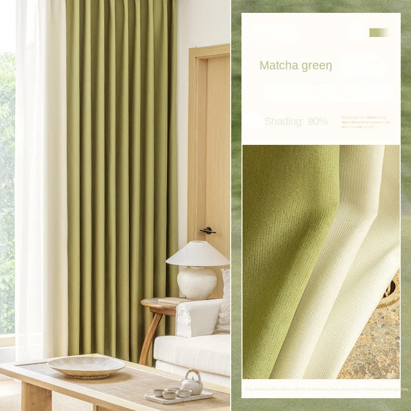 Minimalist Children's Room Drapes Large Area Bedroom Blackout Curtain Home Balcony Bay Window Curtains Modern Living Room Drape
