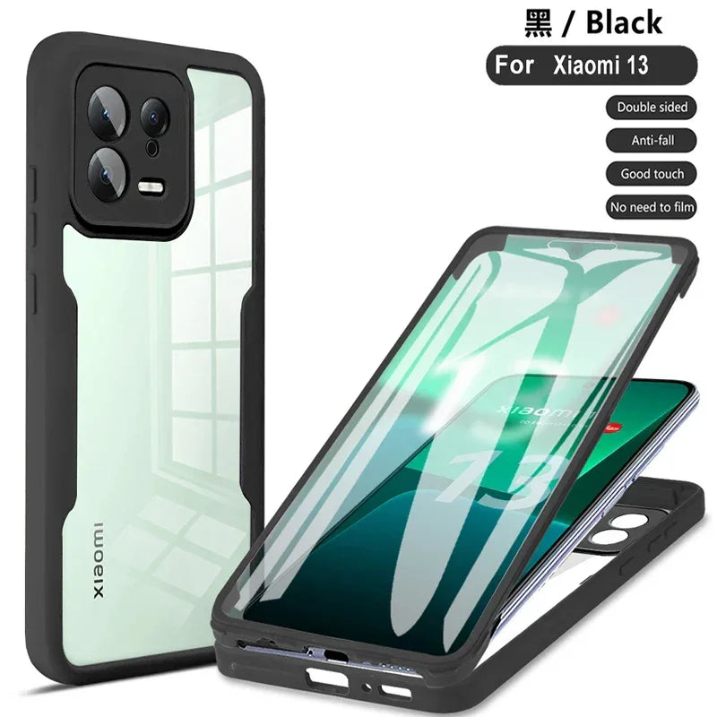 360 Full Body Protective Phone Case For Xiaomi Mi 14 Ultra  Mi14 13 12 Pro Xiaomi 13T 12T Mi 13 12 Lite 12X Built Screen Cover