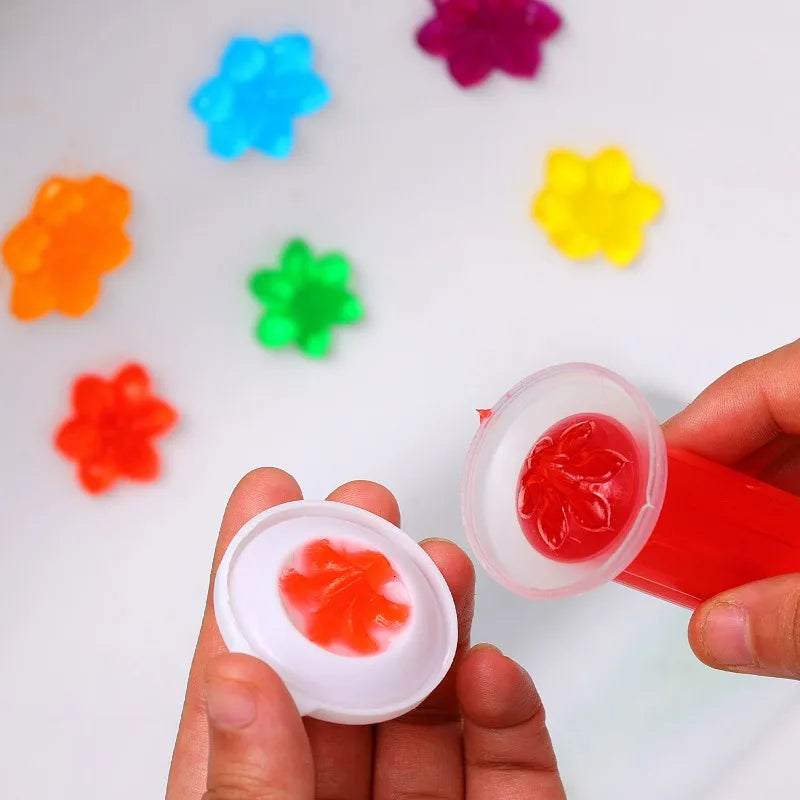 1-10Pcs Flower Gel Stamp Toilet Cleaner Air Freshener Bathroom Toilet Cleaning Gel Needle Design Fragrance Deodorant Supplies