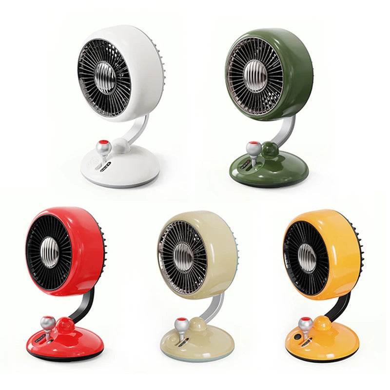 Desktop Fan Kart Creative Digital Display Shaking Head High-speed Circulation Fan Mute Long Endurance Electric Fan