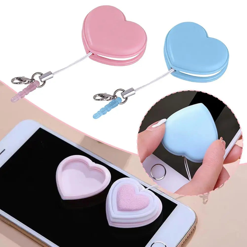 Macaron Mobile Phone Screen Wipe Macaron Portable Keychain for Mobile Computer Electronic Glasses Cleaner Cloth