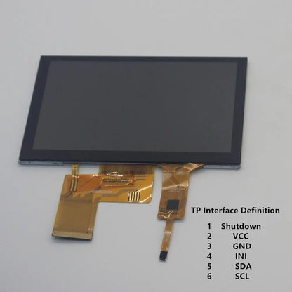 5 Inch TFT LCD Display Module 800*480 RGB IPS 40Pin High definition display with touch