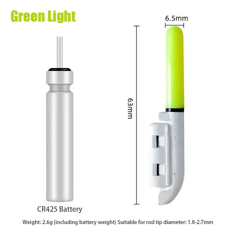 1PC Night Fishing Electronic Rod LED Light Stick Luminous Glow Waterproof Rock Fishing Float Tackle Accessories CR425 Battery