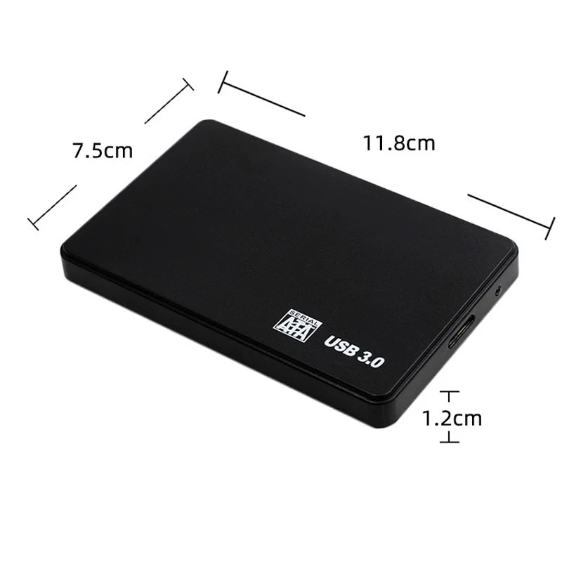USB 3.0 HDD Enclosure 2.5" SATA HDD SSD External Hard Drive Case 5Gbps High Speed External Hard Drive Disk Box for PC Laptop PS5