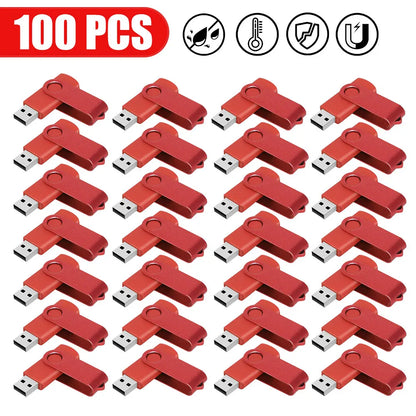 100PCS USB 2.0 Pendrive 128GB 64GB 32GB 16GB 8GB USB Flash Drive 4GB 2GB Free Laser Logo 2.0 USB Flash Drive Stick Best Gift