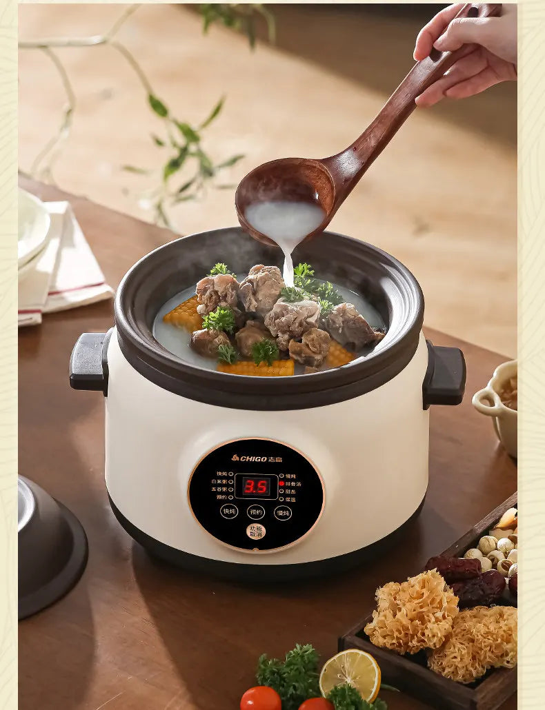 Electric slow cooker for baby food, ceramic household fully automatic stew pot, soup pot, electric slow cooker, porridge cooker