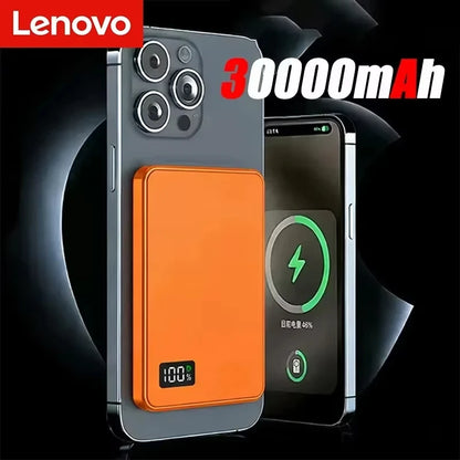 Lenovo Magnetic Magsafe Power Bank 500000mAh PD22.5W Wireless Quick Charging Portable External Battery for iPhone