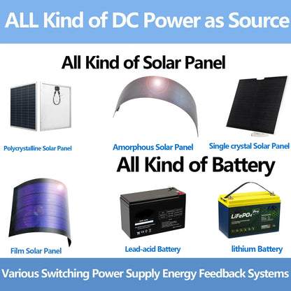1200W 1000W 1.2KW 1KW Solar Grid Tie Battery Discharge Inverter DC24V  26-45v 55-90V to AC110V AC220V Limiter Power Inverter