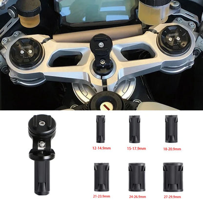 Phone Holder Stem Triple Tree Fork Mount Clamp Mobile Phone Stand Motorcycle Mirror Navigation Phone Support Handlebar Bracket