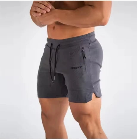 New Sports Shorts Men Beaching Shorts Zip pocket Trousers Bodybuilding Sweatpants Fitness Jogger Running Gyms Men Shorts