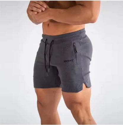 New Sports Shorts Men Beaching Shorts Zip pocket Trousers Bodybuilding Sweatpants Fitness Jogger Running Gyms Men Shorts