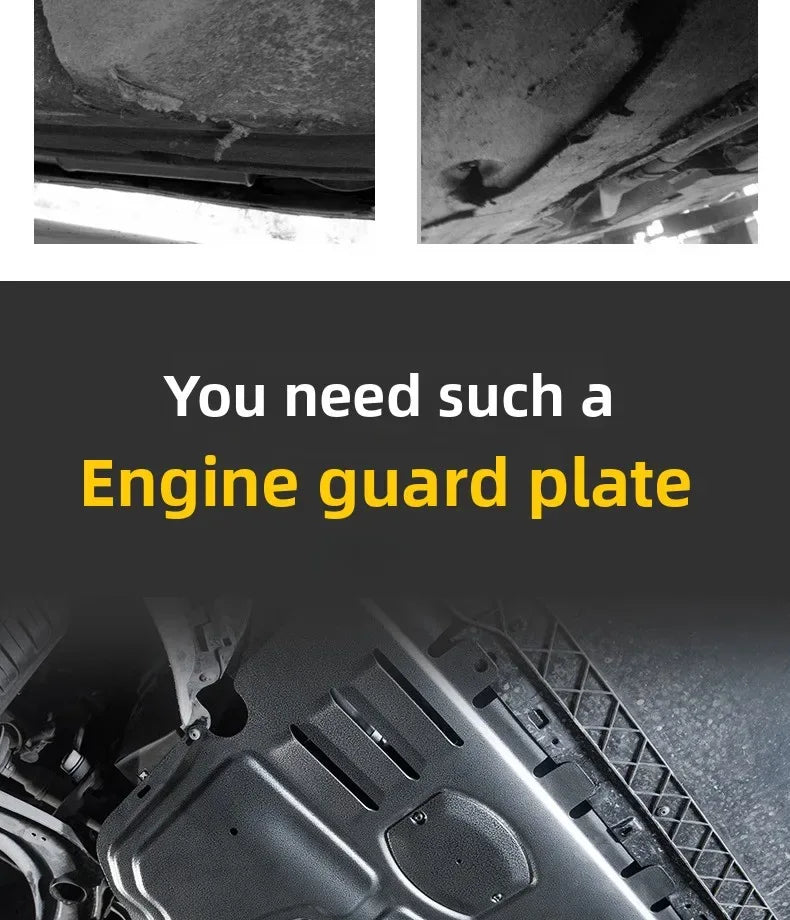 Under Engine Cover Accessories Engine alloy plastics Engine Protection Device For Venucia‌ The V 2021-2024 1.5T