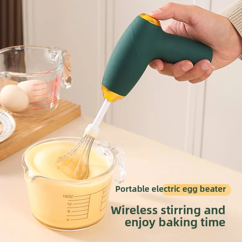 USB handheld blender, mini egg beater, coffee cream frother, rechargeable 3-speed kitchen tool, food mixer, blender