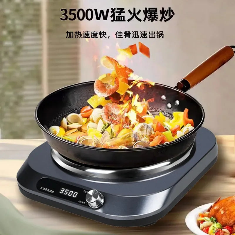 Concave induction cooker household 3500W high-power stir-frying integrated cooking energy-saving induction cooker