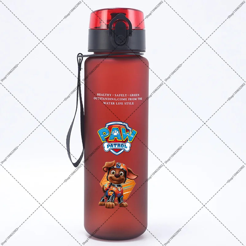 Paw Patrol 650ML Water Bottles Cartoon Anime Pattern Printed Sports Bottle Women Men Outdoor Fashion Cup Birthday Party Gifts