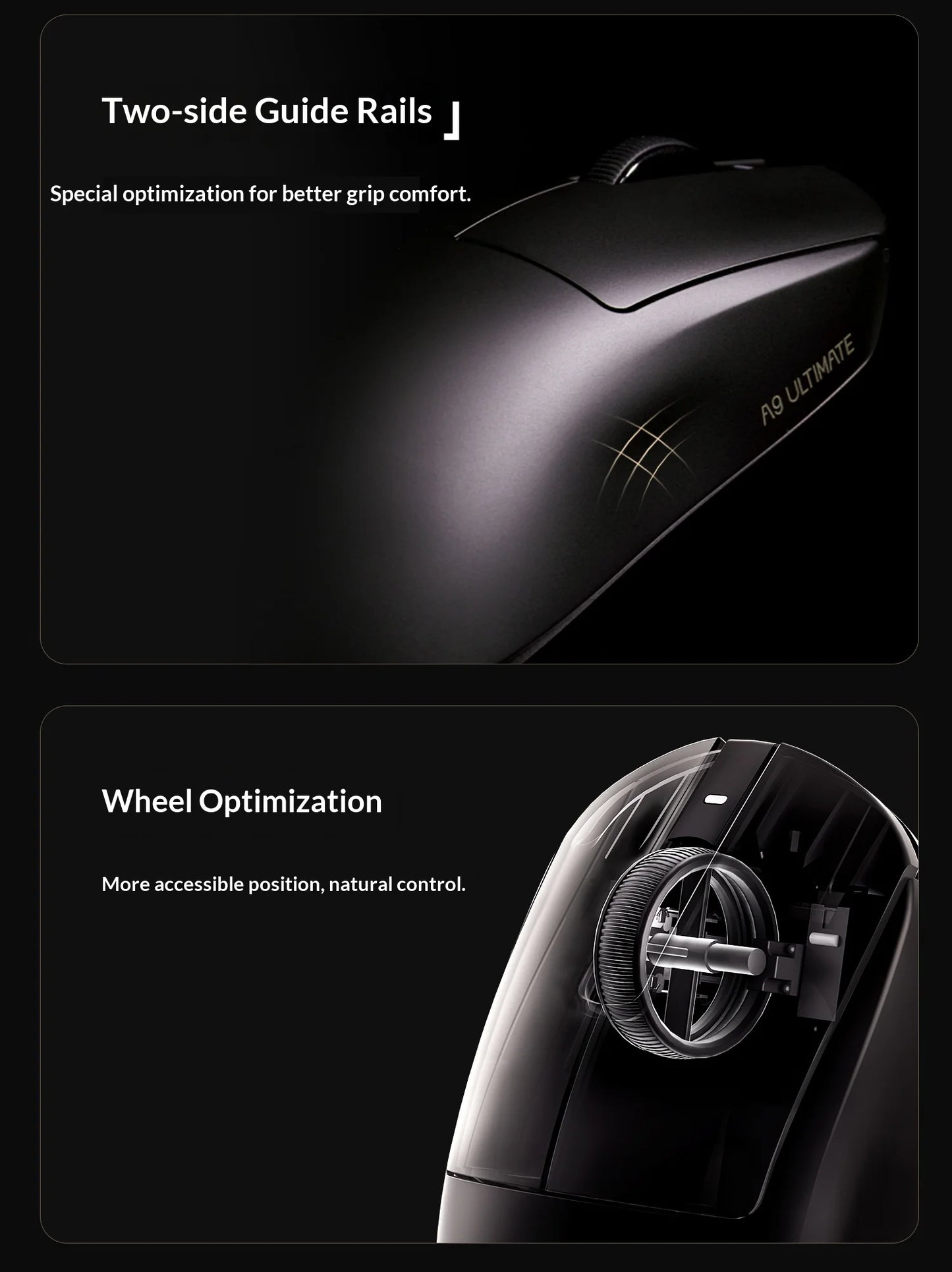 ATK DragonFly A9 Air Ultimate Wireless Gaming Mouse PAW3950 Ultra 42000DPI 750IPS 8KHz RGB Ergonomic For Windows MacOs PC Gifts
