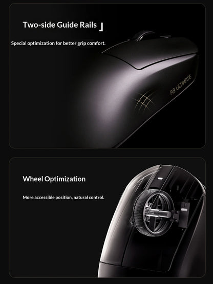 ATK DragonFly A9 Air Ultimate Wireless Gaming Mouse PAW3950 Ultra 42000DPI 750IPS 8KHz RGB Ergonomic For Windows MacOs PC Gifts